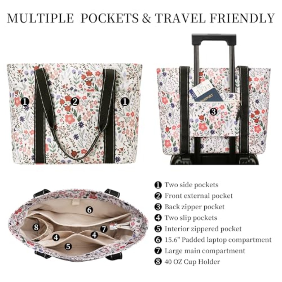 Tote Bag for Women with Laptop - Tote Bag Beach avaliação e preço