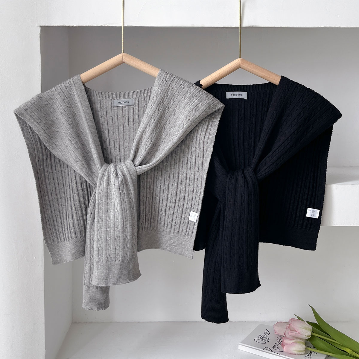 NEW Korean Autumn Knit Shawl F - Blouse Off Shoulder avaliação e preço