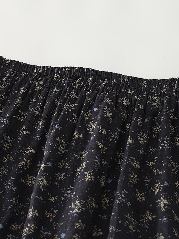 High Waist Floral Print Midi S - Midi Skirt Floral avaliação e preço