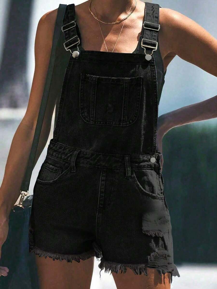 Womens White Distressed Denim  - Shorts Denim Frayed avaliação e preço